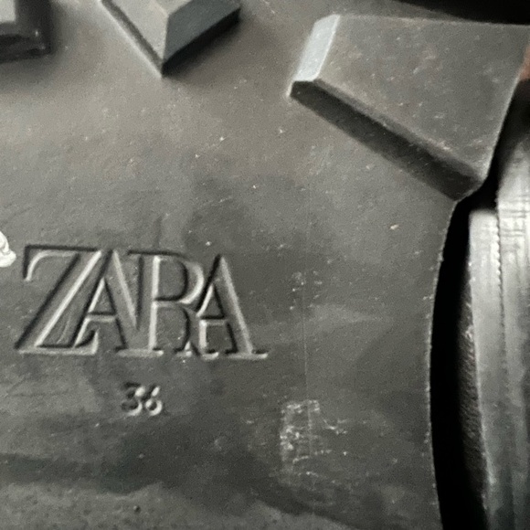 ZARA | Boots Black Above The Knee Moto Style - Picture 8 of 13